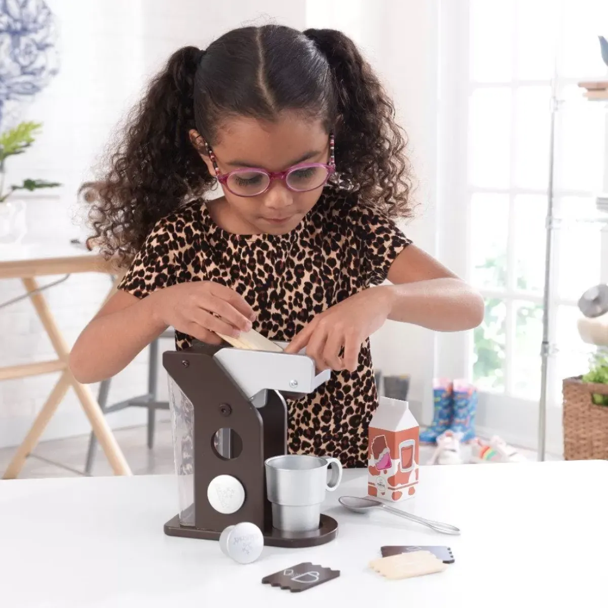 Play Kitchen Accessories^KidKraft Espresso Coffee Set