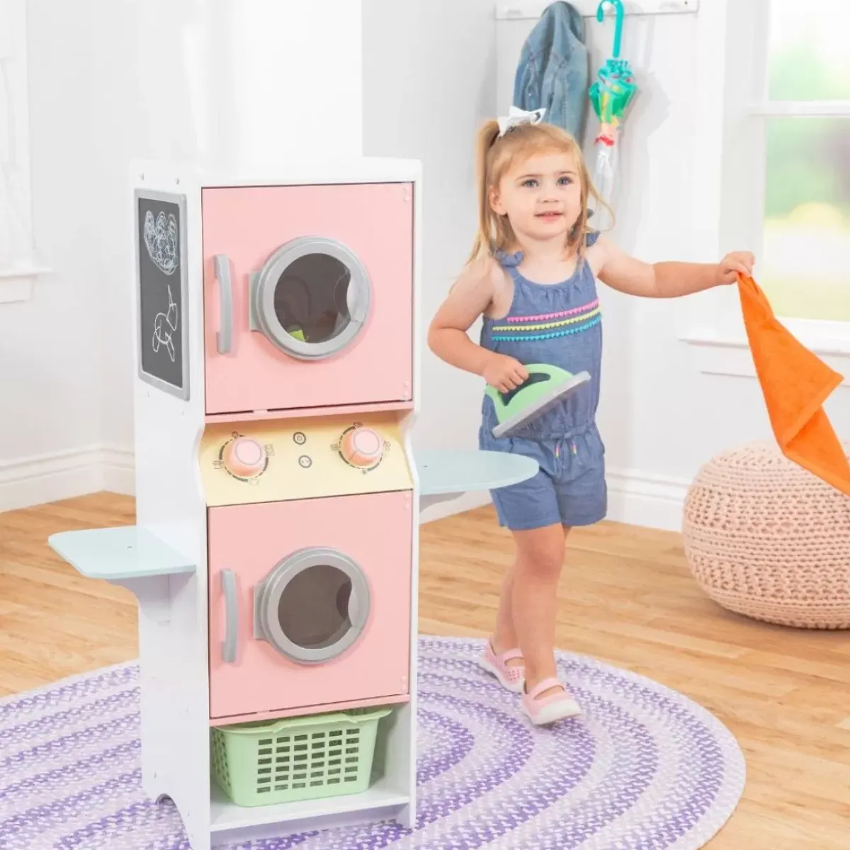 Play Kitchens^KidKraft Laundry Play Set - Pastel