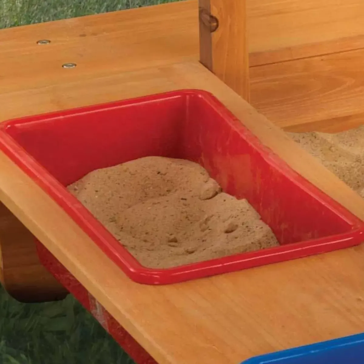 Sandboxes^KidKraft Outdoor Sandbox With Canopy - Navy & White