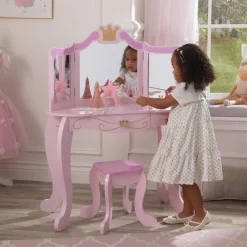 Bedroom^KidKraft Princess Vanity & Stool