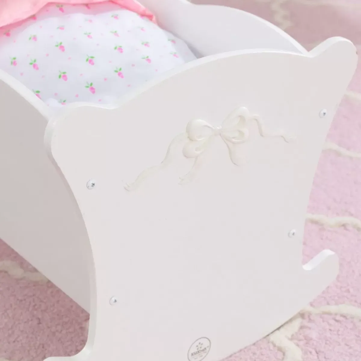 Doll Furniture^KidKraft Tiffany Bow Doll Cradle