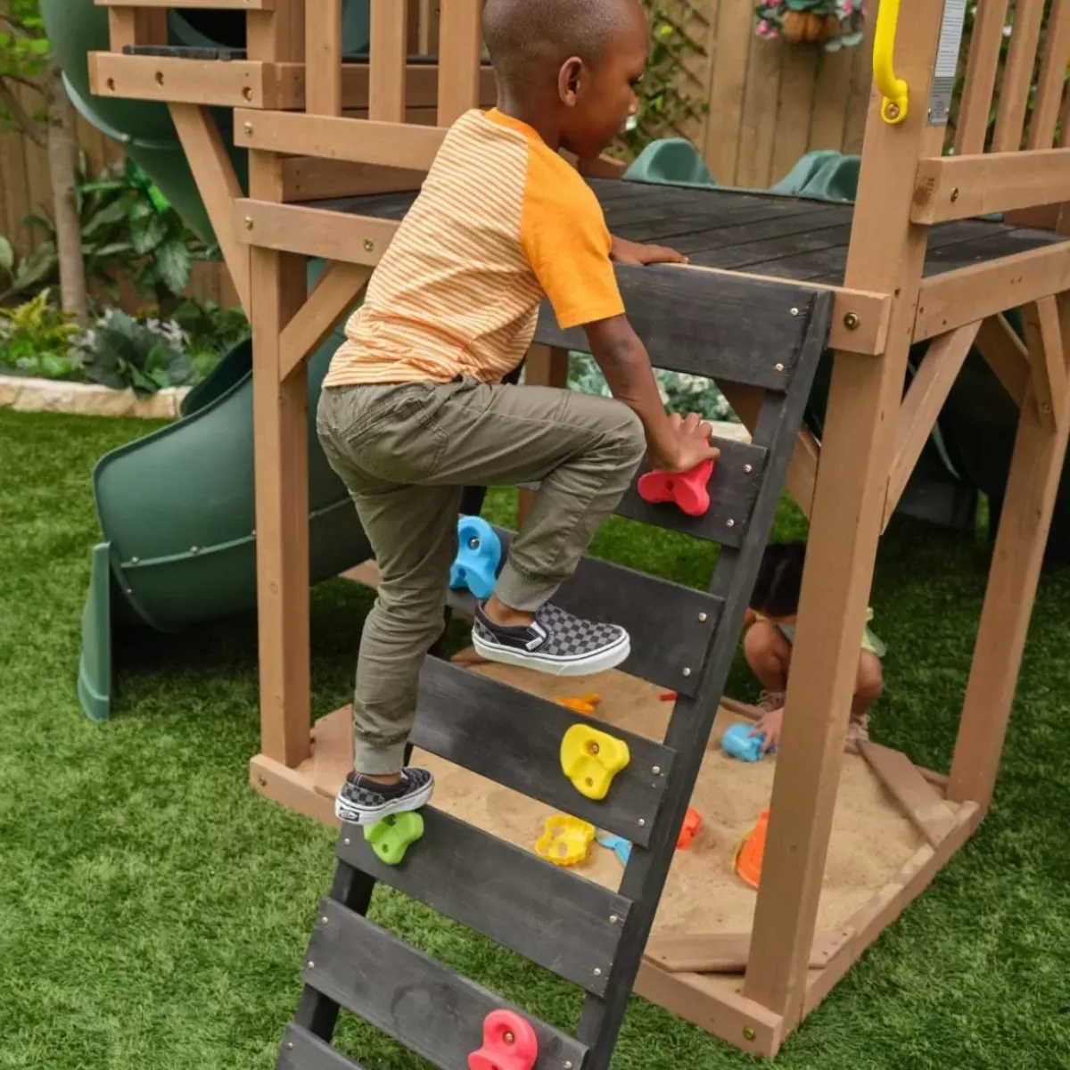 Swing Sets^KidKraft Timberlake Swing Set