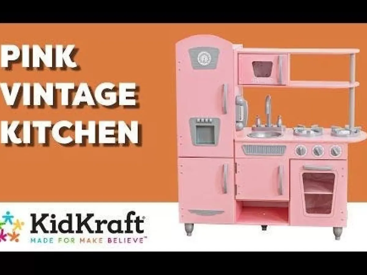Play Kitchens^KidKraft Vintage Play Kitchen - Pink