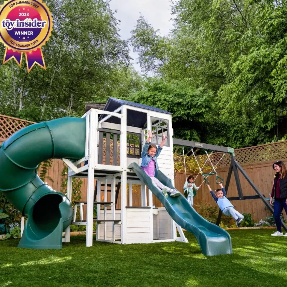 Swing Sets^KidKraft Wrangler Way Swing Set